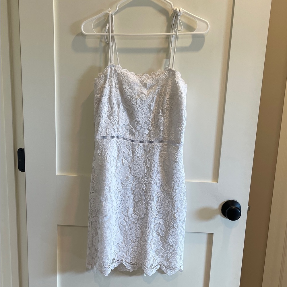 Elegant White Lace Dress